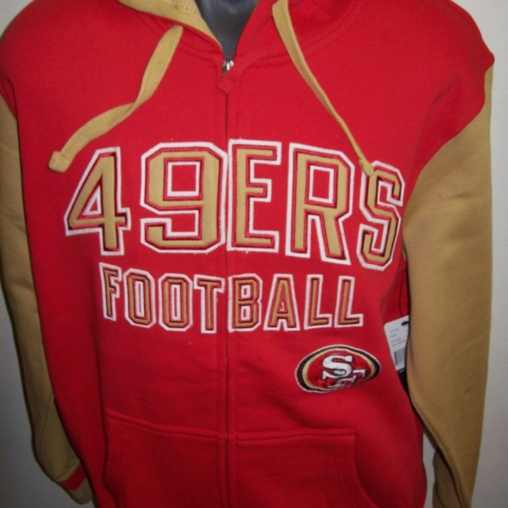 SAN FRANCISCO 49ERS Full Zip 2 Color NFL Hoody 3X